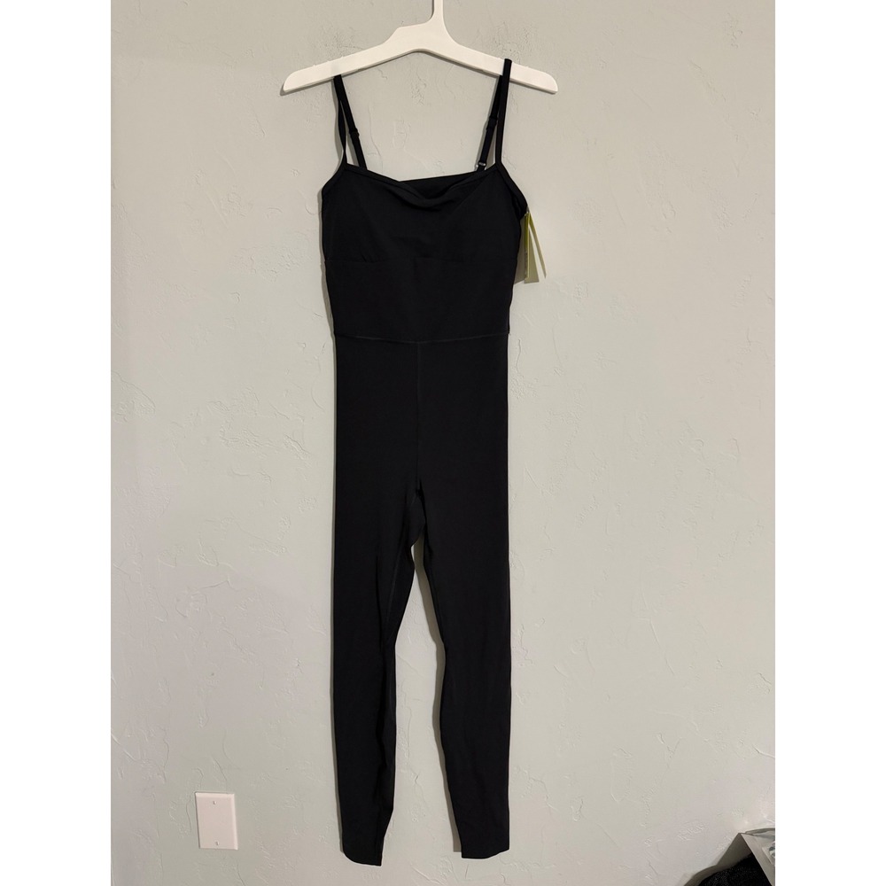 All in Motion‎ Womens EDS Active Bodysuit Black XS NWT Cutout Back Yoga Jumpsuit